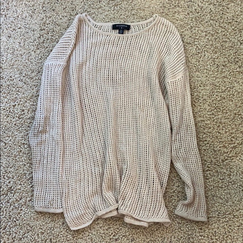 Urban Outfitters tan knit sweater